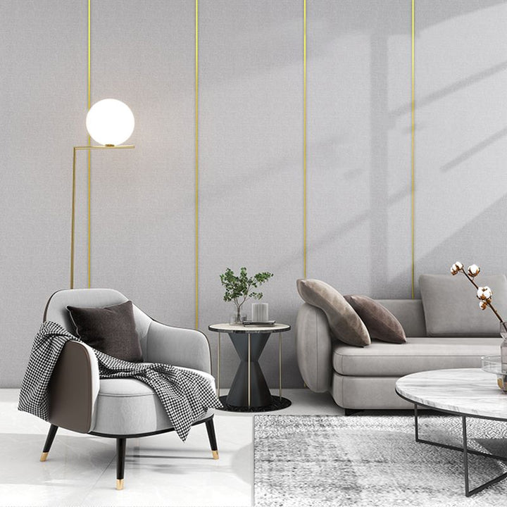 Lisslune | Classic simple wall covering for peeling off and attaching, stain-resistant for the living room