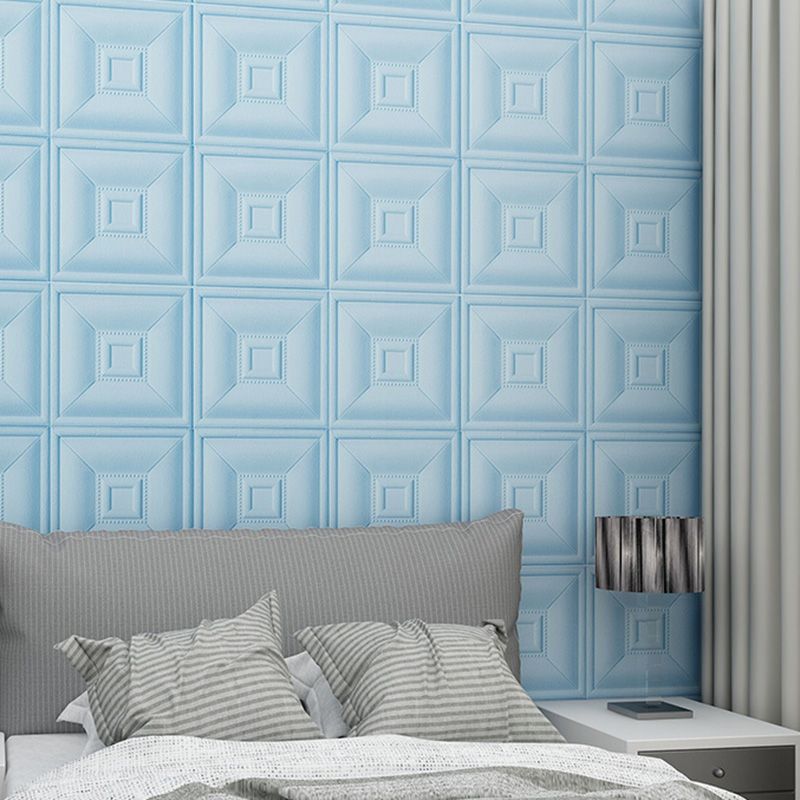 Lisslune | Glam Style Foam Water-Resistant Wall Cladding Living Room 3D Embossing Wall Cladding