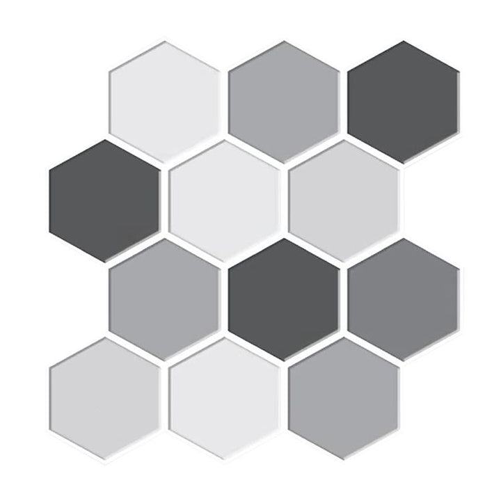 Lisslune | Mosaic Tiles Wallpaper PVC waterproof for peeling and sticking Mosaic tiles with hexagonal shape