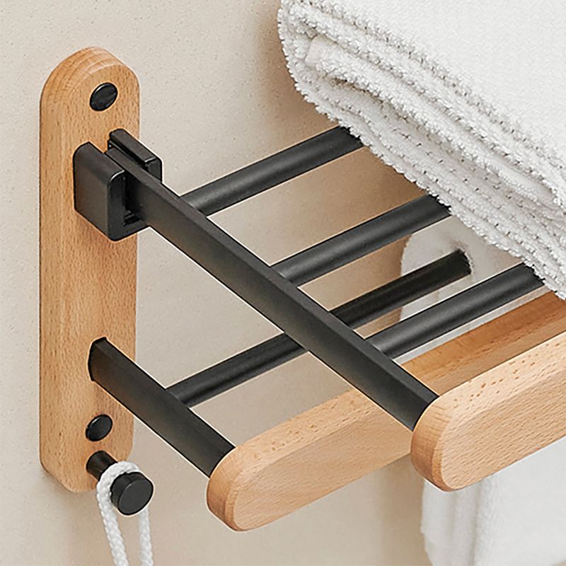 Lisslune | Metal and Wood Bathroom Accessories as Individual Piece or Set in Black