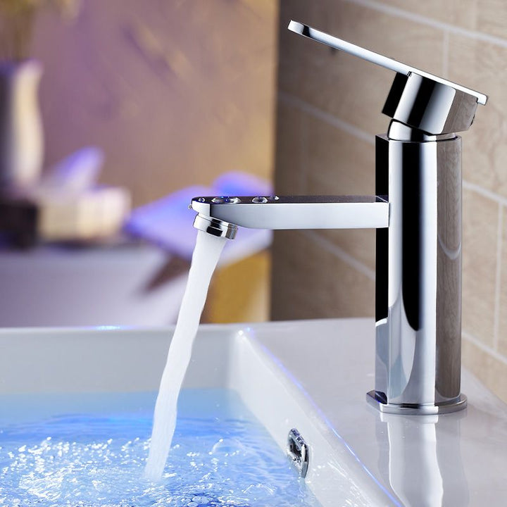 Lisslune | Bathroom Faucet Brass Lever Handle Single Hole Sink Faucet