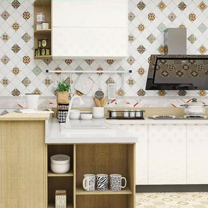 Lisslune | Rectangular Peel & Stick Tile PVC Single Tile for Kitchen and Bath
