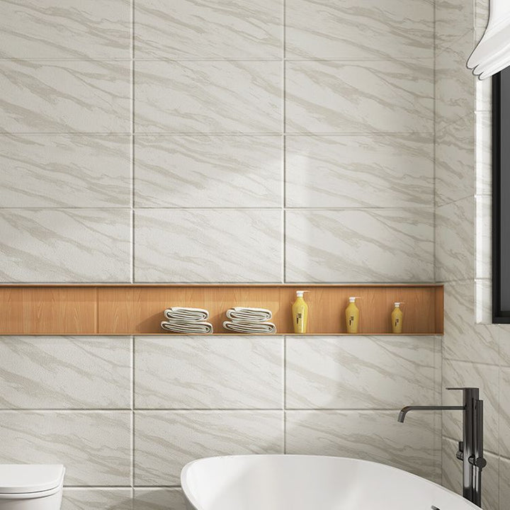 Lisslune | Marbled scratch-resistant PVC tile Peel and stick tile for backsplash wall