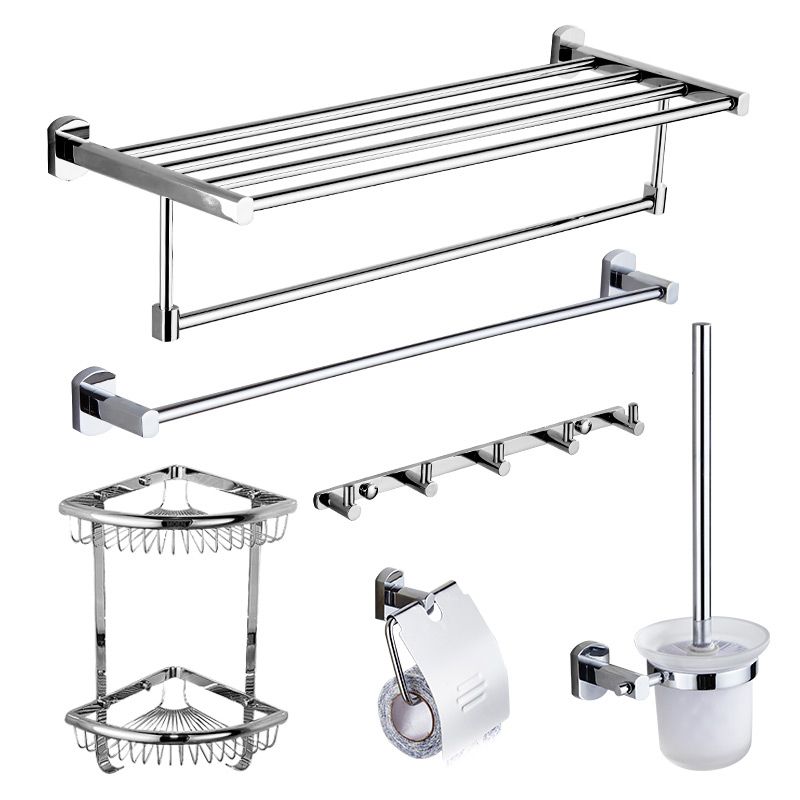 Lisslune | Modern Bathroom Accessory Set Stainless Steel Bathroom Rack Towel Holder Bathroom Accessory Set