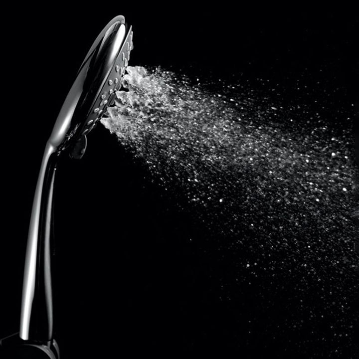 Lisslune | Silver Dual Shower Head Round Rainfall Wall-Mounted Shower Head