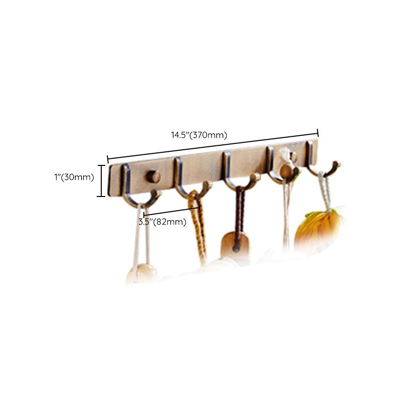 Lisslune | Vintage Bronze Bathroom Accessories Set Brushed Brass Towel Bar/Paper Holder/Bath Shelf