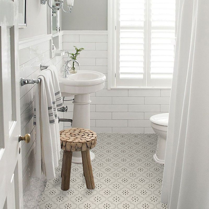 Lisslune | White Peel and Stick Mosaic Tile Peel and Stick Backsplash 10 Pack