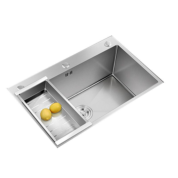 Lisslune | Contemporary Style Kitchen Sink Stainless Steel Colorfast Built-in Sink
