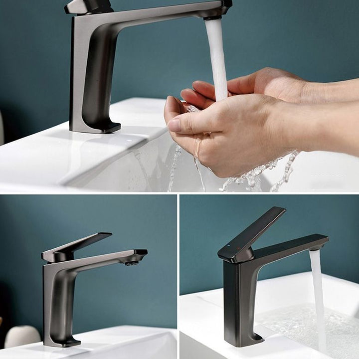 Lisslune | Glam Copper Vessel Faucet Lever Handles Low Arch Vessel Faucet for Bathroom