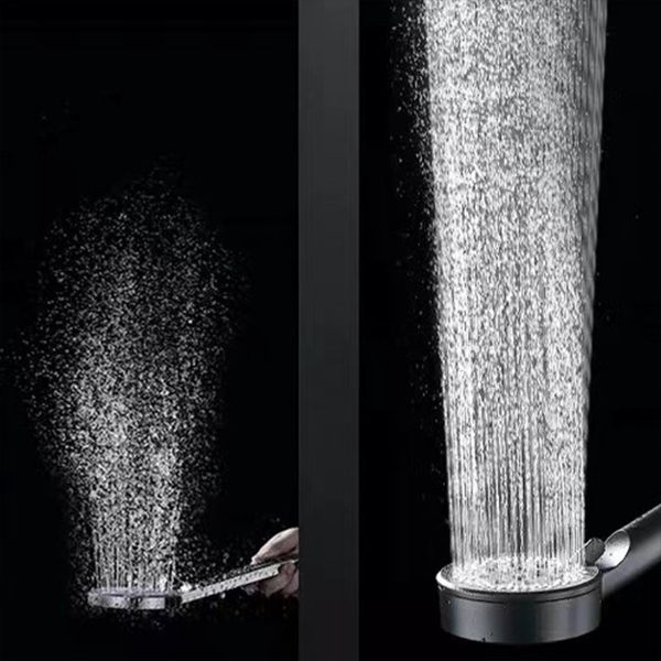 Lisslune | Classic Plastic Shower Head 5 Settings Round Handheld Shower Heads