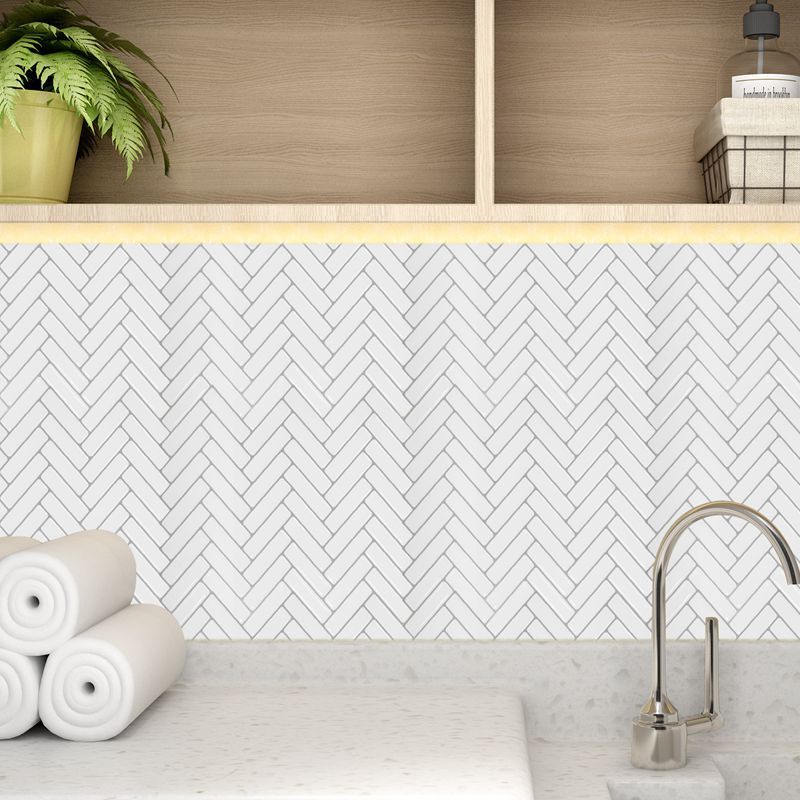 Lisslune | Modern Peel and Stick Tiles PVC Herringbone Peel and Stick Backsplash Tiles