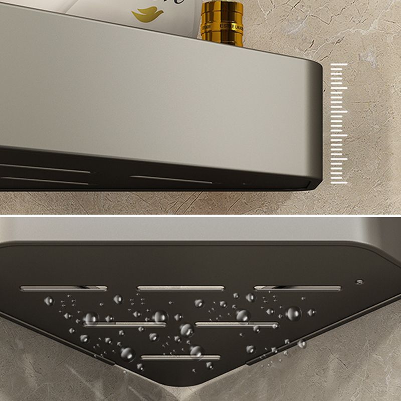 Lisslune | Adhesive Holder Metal Bathroom Accessory Single Piece or in Set with Shelf