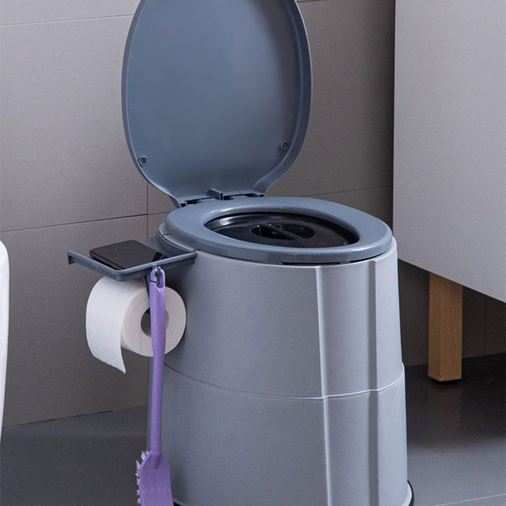 Lisslune | Modern Flush Toilet Plastic Round Floor Mounted Toilet Bowl for Bathroom