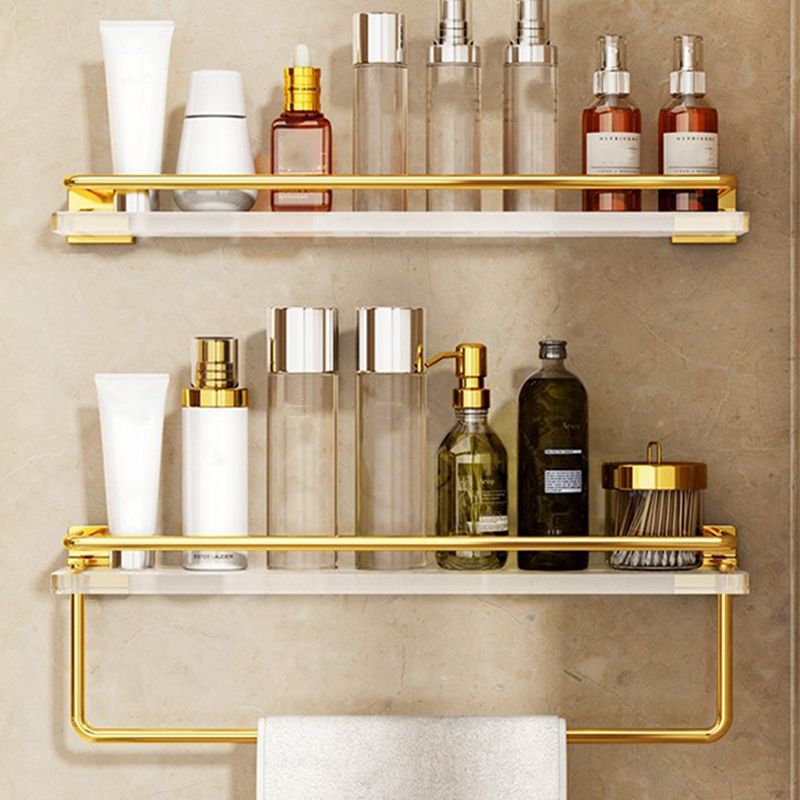 Lisslune | Modern Silver/Gold Bathroom Hardware Set Bathroom Shelf Bathroom Set