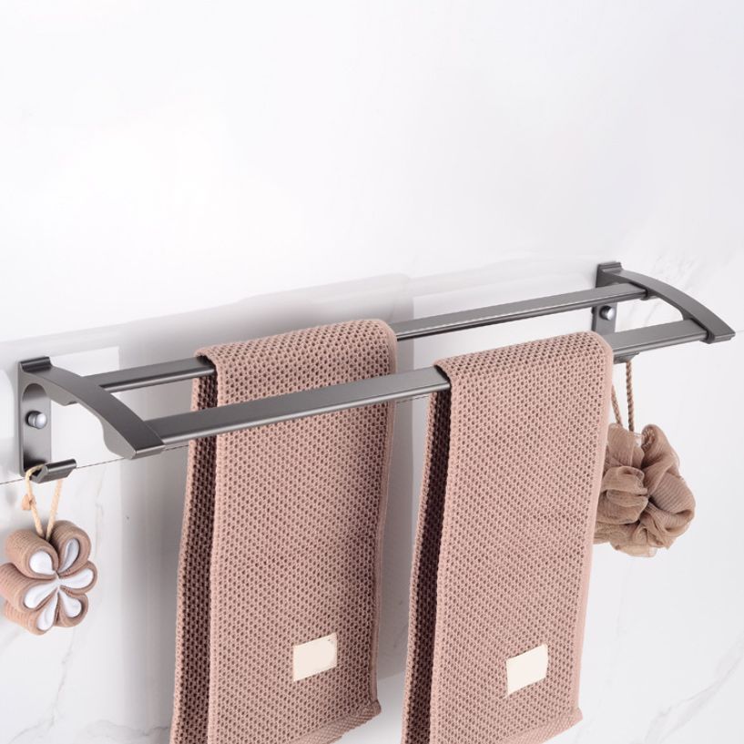 Lisslune | Modern 5-piece bathroom accessory set with triangular bath shelf