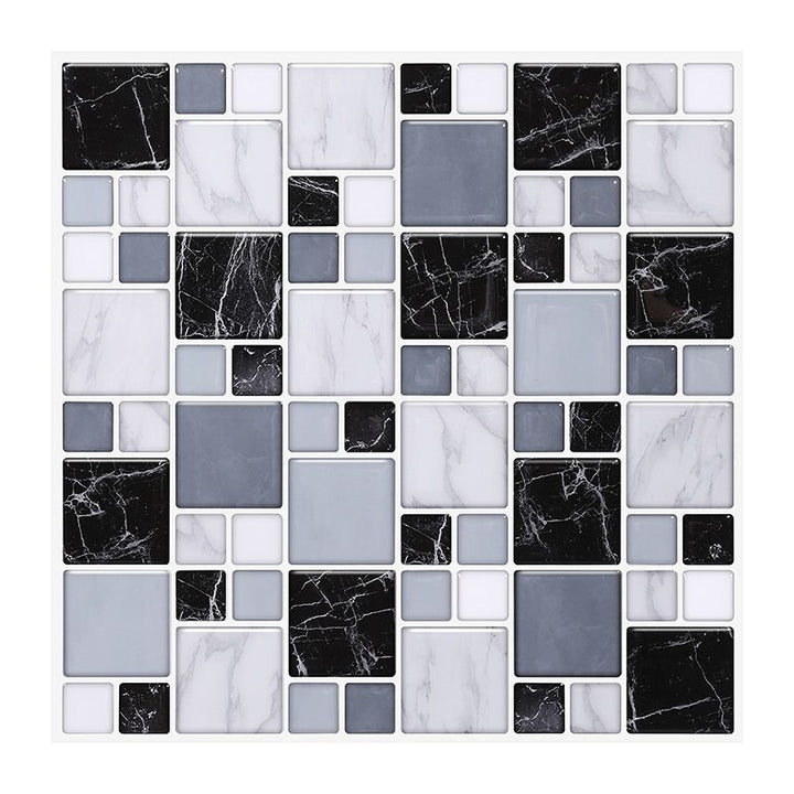 Lisslune | Pattern Matte Color Stone Peel and Stick Mosaic Tile Peel and Stick Tile Set of 2