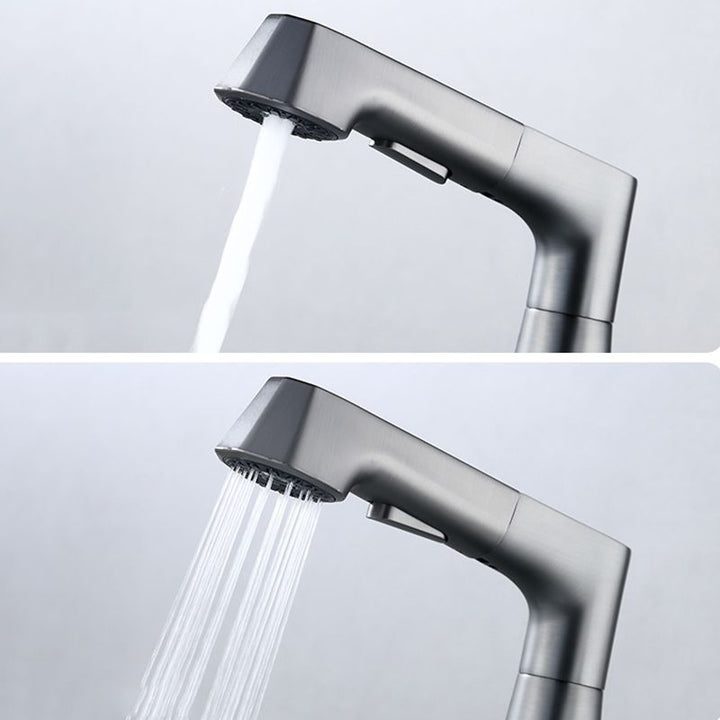 Lisslune | Modern Faucet Solid Copper Centerset Bathroom Faucet