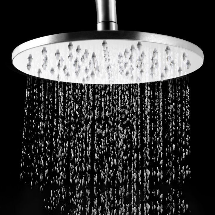 Lisslune | Stainless Steel Fixed Shower Head in Silver H2Okinetic Technology Shower Head