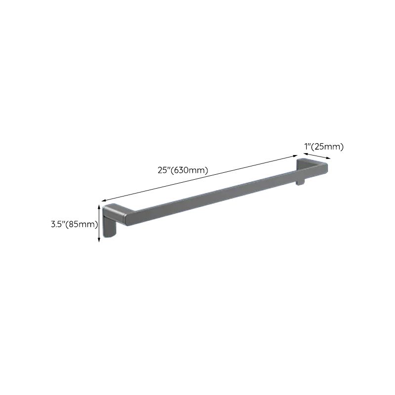 Lisslune | Contemporary bathroom accessory set made of aluminum with towel holder/bath shelf