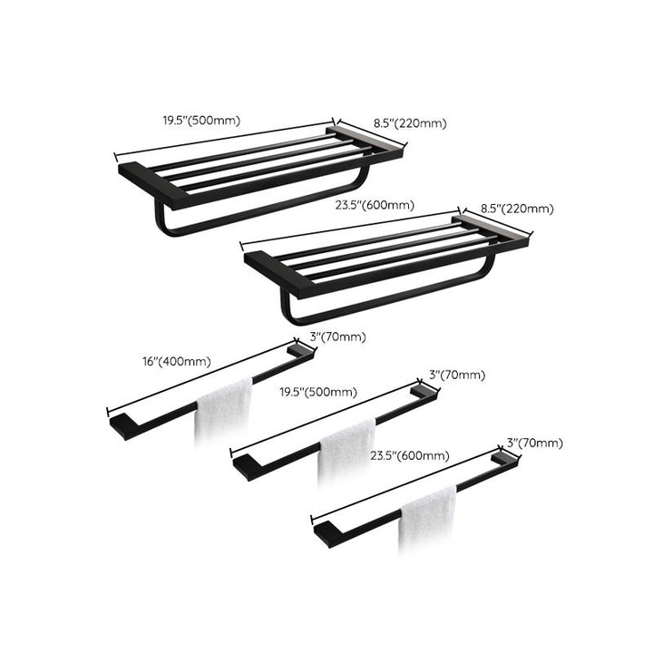 Lisslune | Contemporary Bathroom Accessories As Individual Item Or As Set in Black