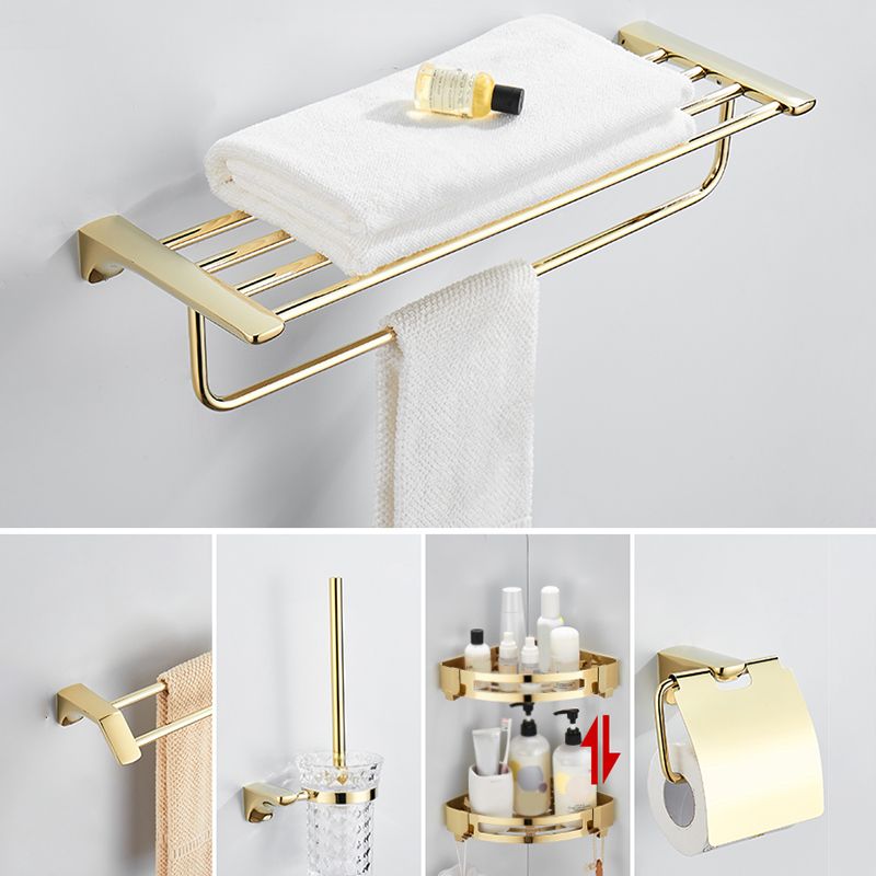 Lisslune | Modern Bathroom Accessory Mounting Kit Gold Bathroom Hardware