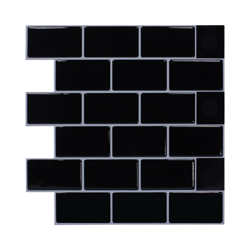 Lisslune | Modern Tile Peel & Stick PVC Rectangular Subway Tile Peel and Stick Wall Tile