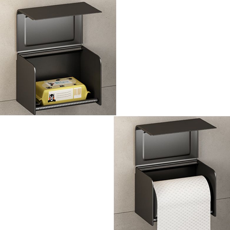 Lisslune | Modern Bathroom Accessory Set Black Towel Bar Bathroom Shelf Bathroom Accessory Set