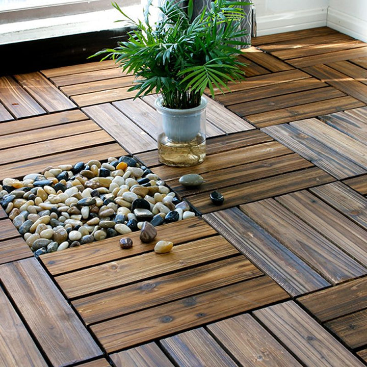 Lisslune | Traditional Wood Parquet Click-Lock Non-Slip Wood Flooring