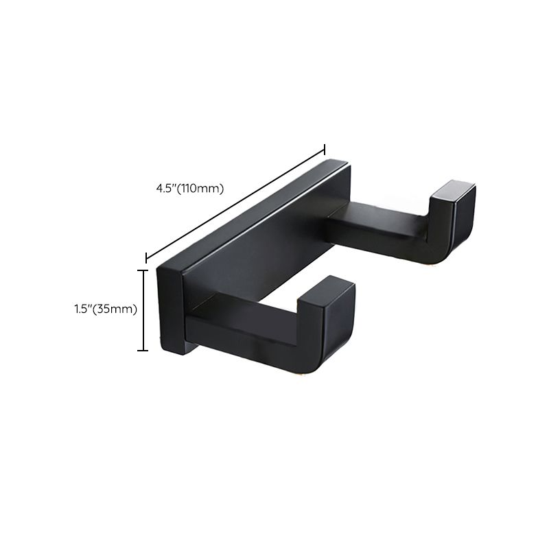 Lisslune | Modern Bathroom Hardware Set Bath Shelf Towel Bar Black Bath Hardware Set