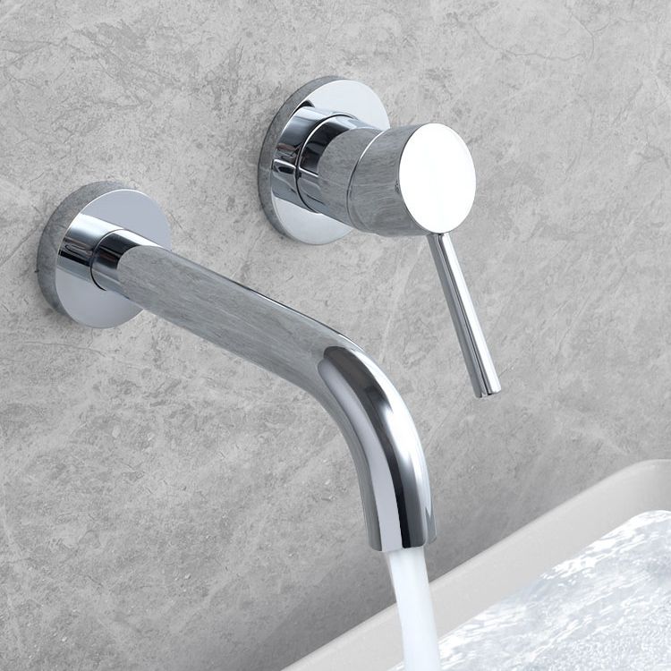 Lisslune | Wall-mounted Bronze Bathtub Filler Double Handles Bathtub Spout Bathtub Faucet Trim
