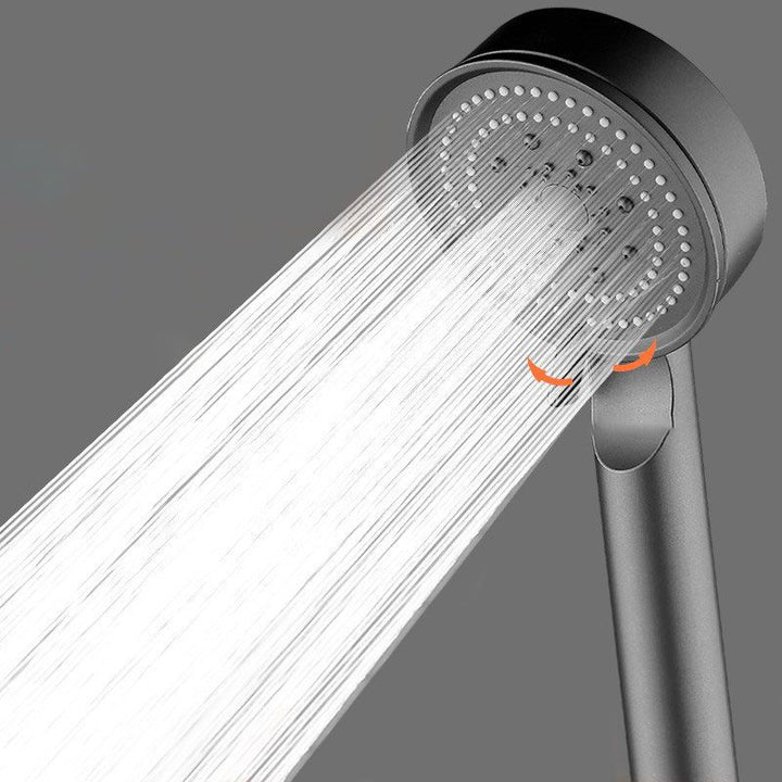 Lisslune | Contemporary shower head combination hand shower plastic wall-mounted round shower combination