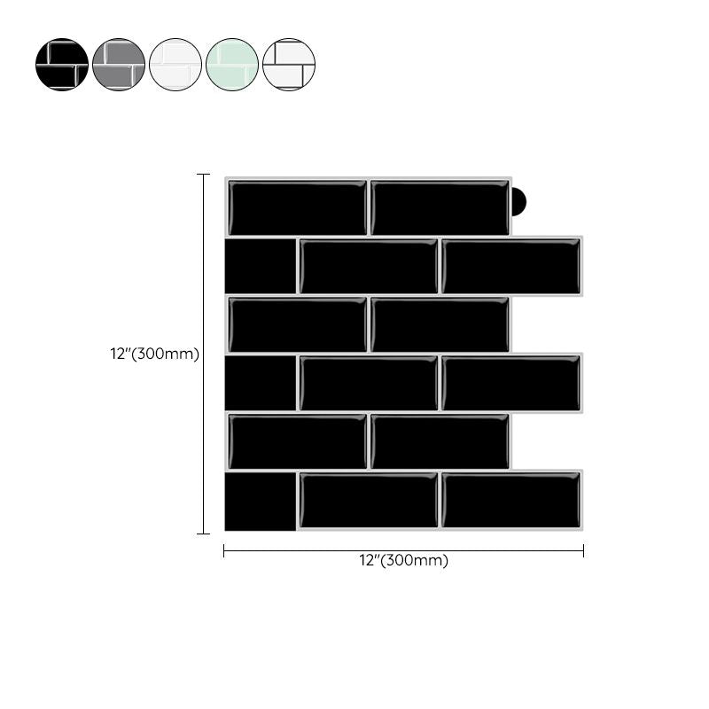 Lisslune | Peel & Stick Subway Tile PVC Stain Resistant Rectangular Peel and Stick Tile for the Kitchen