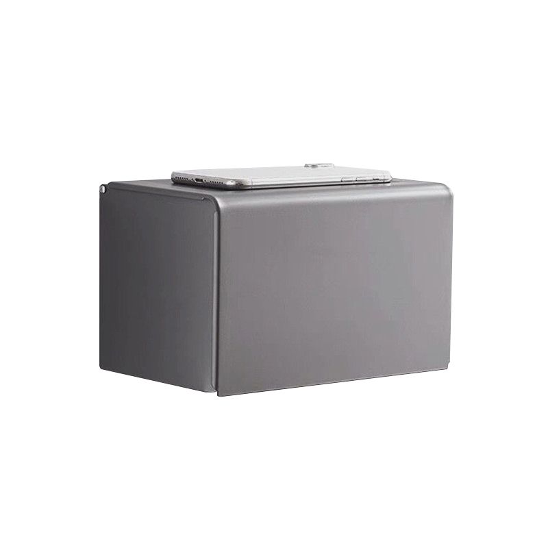 Lisslune | Matt gray bathroom accessory set bathroom shelf/towel holder & paper holder included