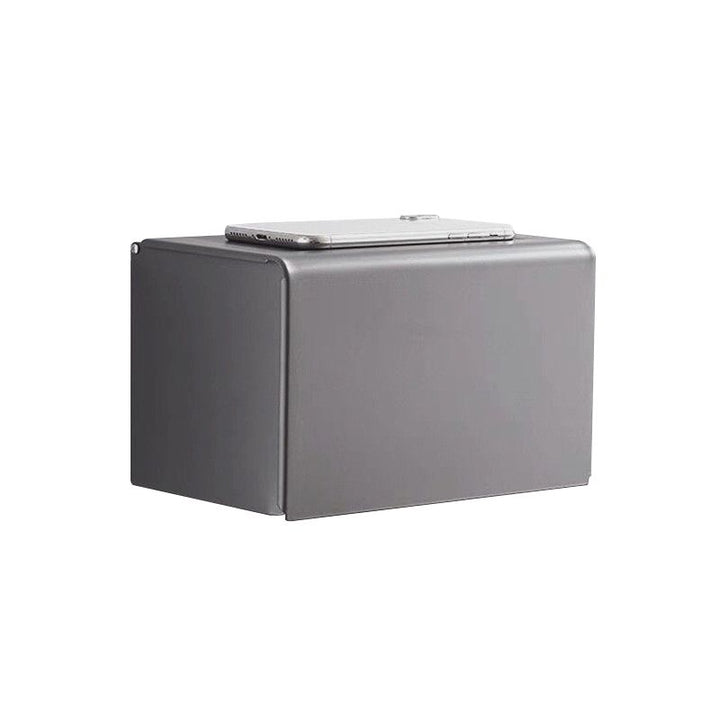 Lisslune | Matt gray bathroom accessory set bathroom shelf/towel holder & paper holder included