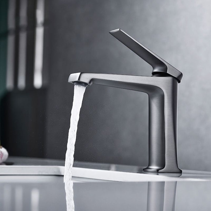 Lisslune | Modern Centerset Sink Faucet Solid Color Copper Faucet for the Bathroom