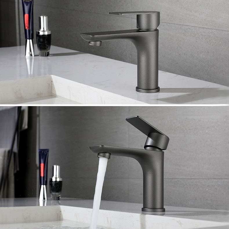 Lisslune | Modern Vessel Faucet Copper Single Handle Low Arc Vessel Faucet for Home