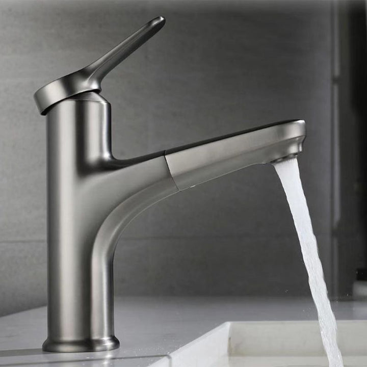 Lisslune | Modern Style Extendable Ship Faucet Copper Single Handle Basin Faucet for the Bathroom