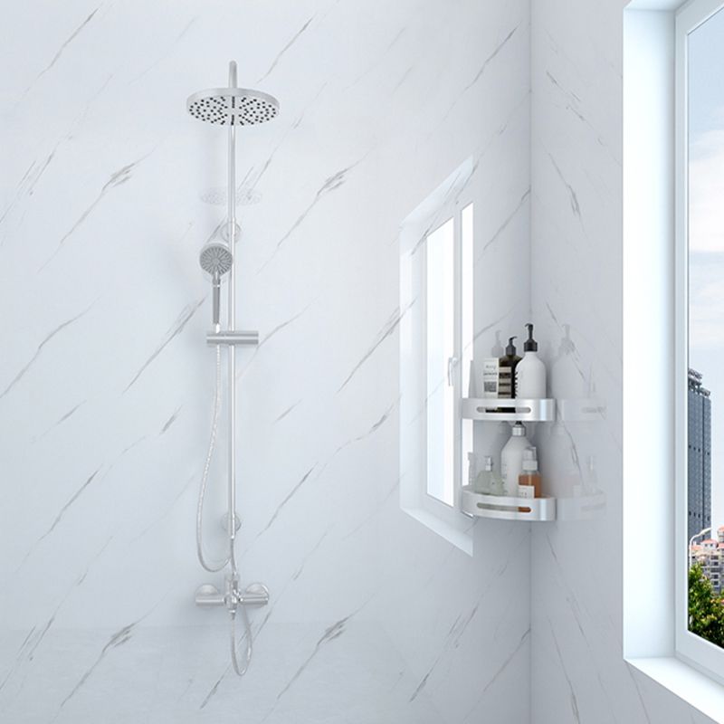 Lisslune | Modern Peel and Stick Tile Vinyl Smooth Back Wall Wallpaper