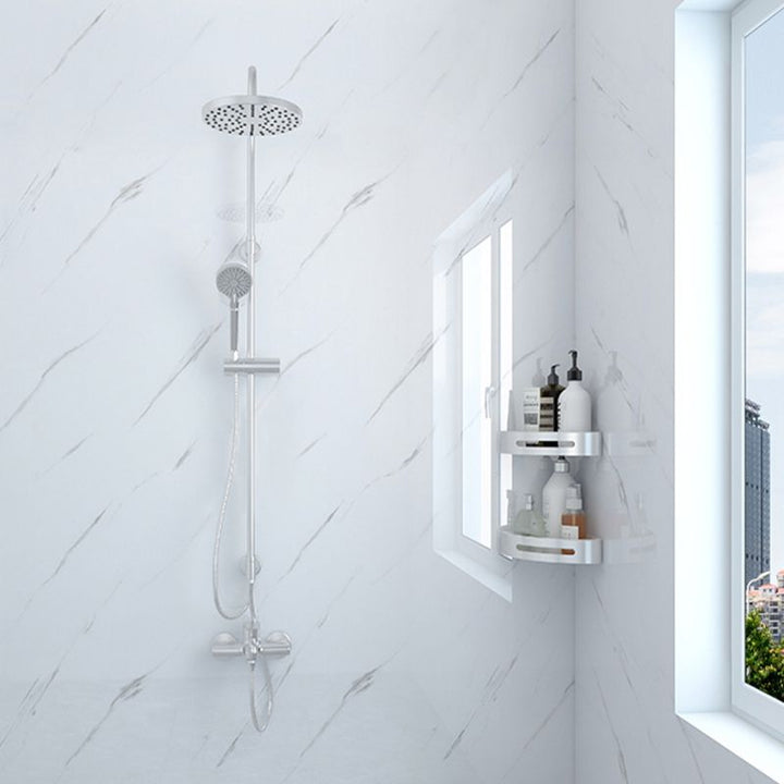 Lisslune | Modern Peel and Stick Tile Vinyl Smooth Back Wall Wallpaper