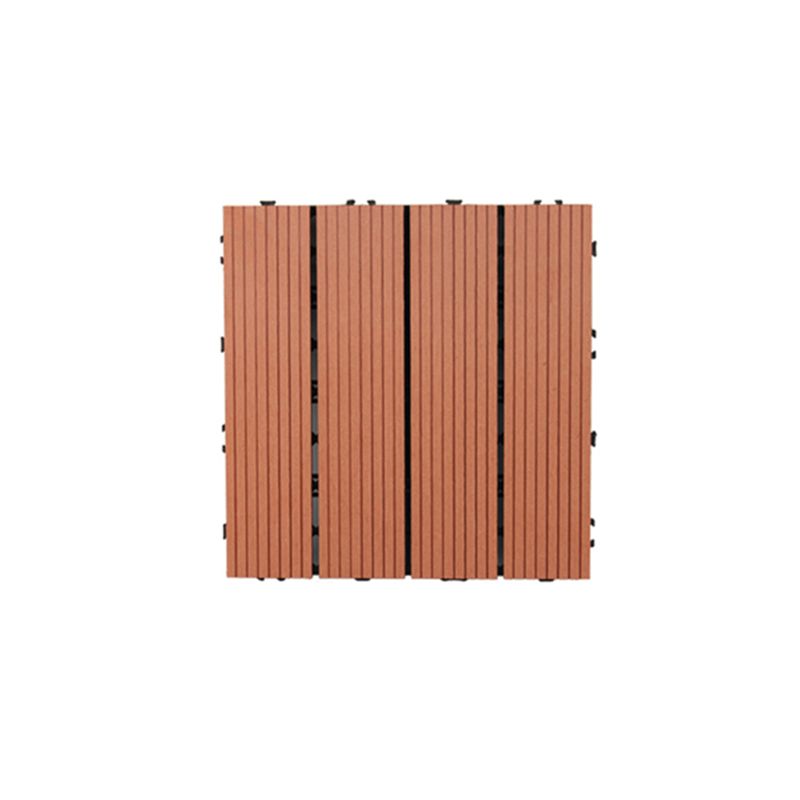 Lisslune | Square PVC Deck/Patio Floor Tiles Interlocking Installation Outdoor Patio Tiles