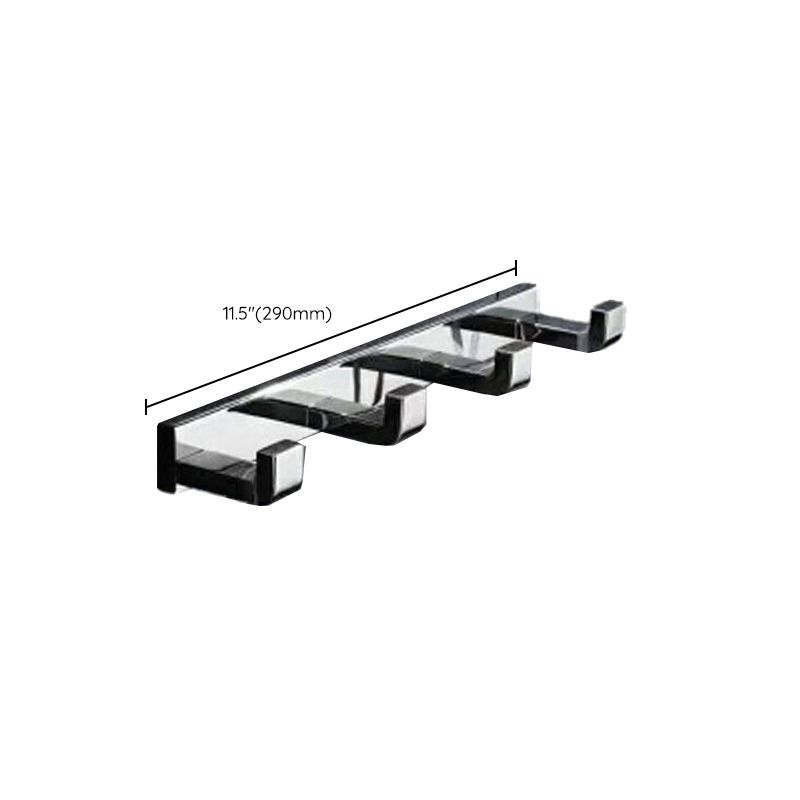Lisslune | Polished Chrome Modern Bathroom Accessory Set made of Stainless Steel Towel Holder/Soap Dish