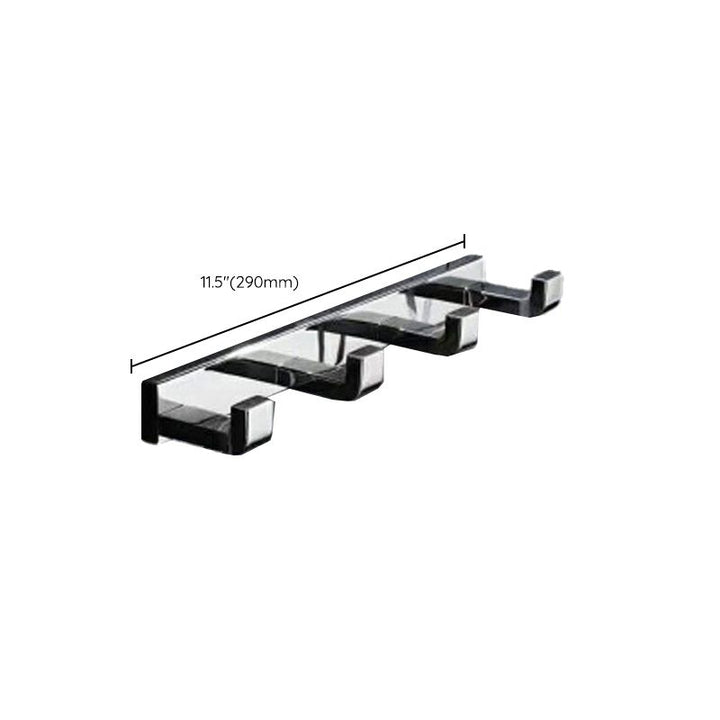 Lisslune | Polished Chrome Modern Bathroom Accessory Set made of Stainless Steel Towel Holder/Soap Dish