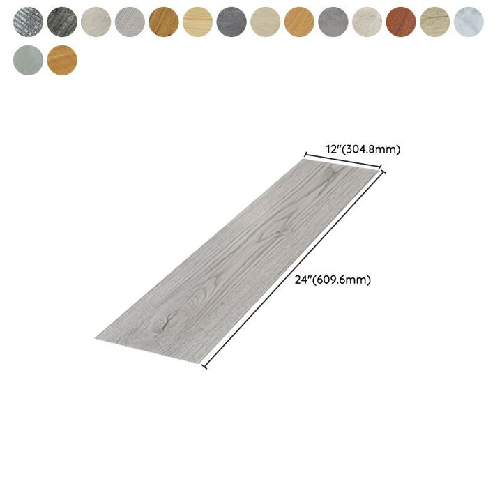 Lisslune | Modern Interior Floor Covering Wood Look Peel and Stick Rectangular Flooring Vinyl