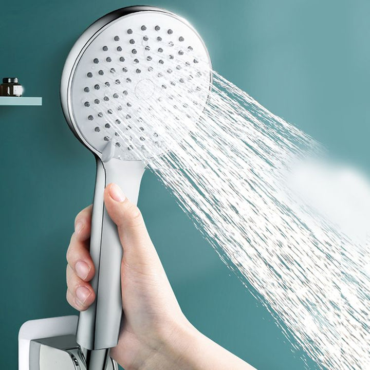 Lisslune | Round Self-Cleaning Handheld Shower Adjustable Water Flow Wall Mounted Hand Shower
