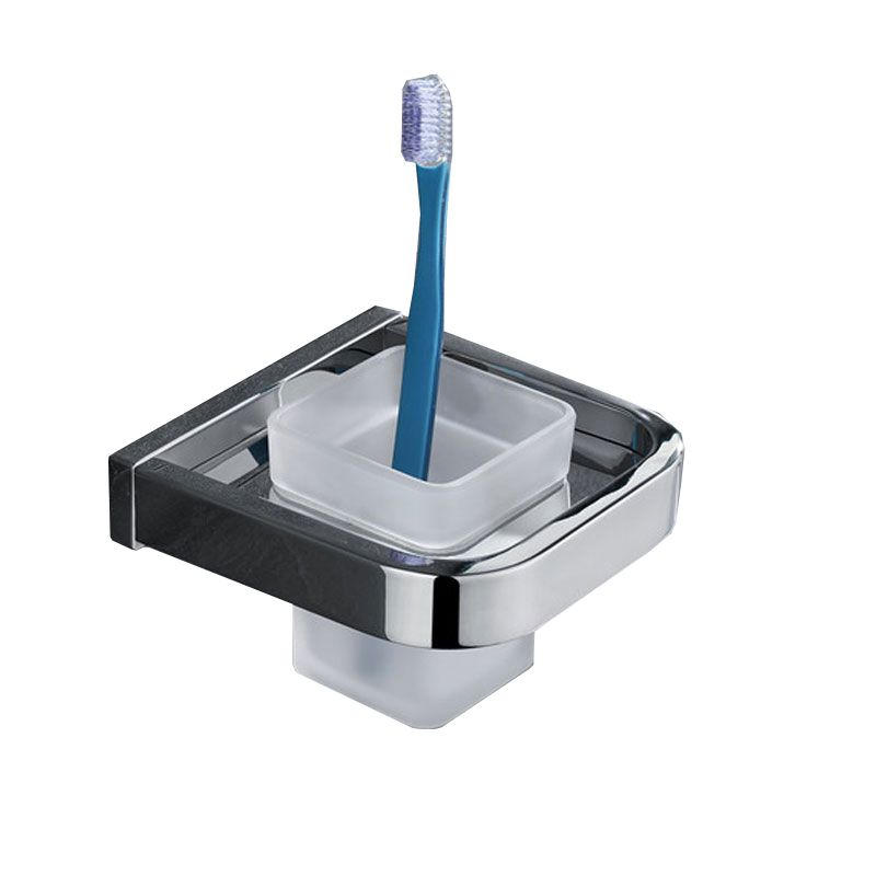 Lisslune | Polished Chrome Modern Bathroom Accessory Set made of Stainless Steel Towel Holder/Soap Dish