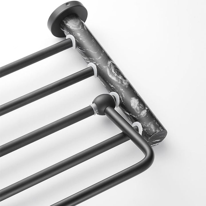 Lisslune | Metal and Marble Bathroom Accessories as a Single Item or as a Set in Black