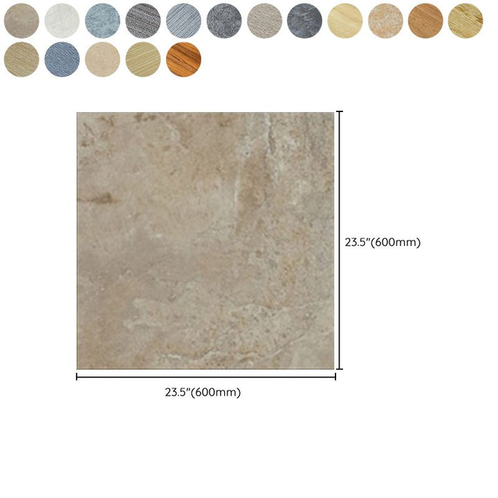 Lisslune | Peel and Stick Vinyl Floor Fabric Look Vinyl Floor with Square Edge