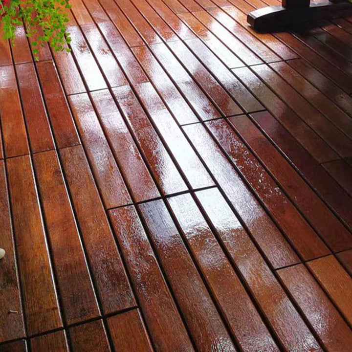 Lisslune | Basic Wood Outdoor Floor Tiles Click Patio Floor Tiles