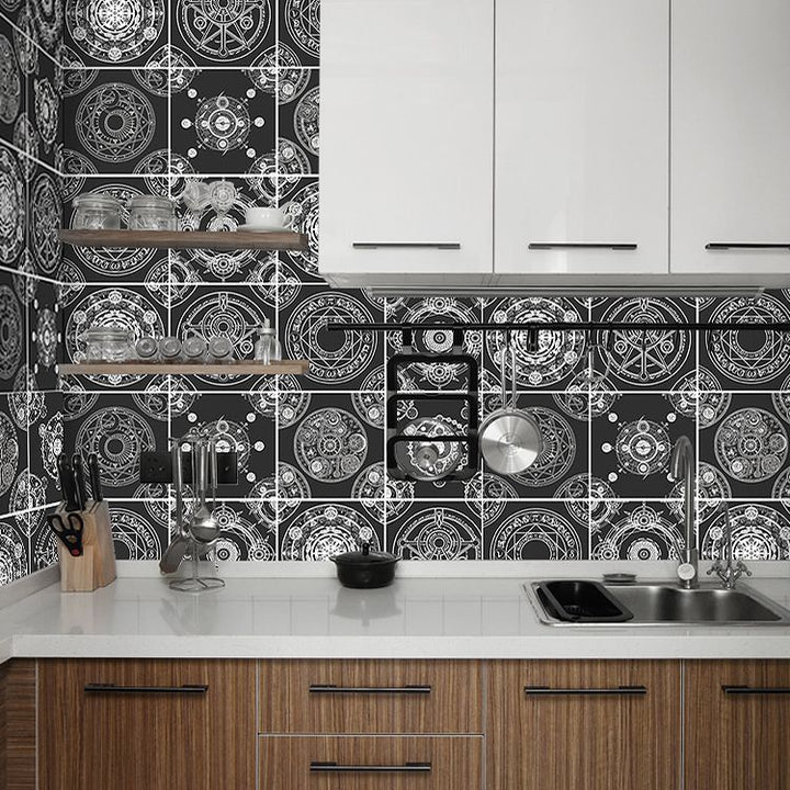 Lisslune | Spanish Pattern Single Tile Mold Resistant Peel & Stick Tile for Backsplash