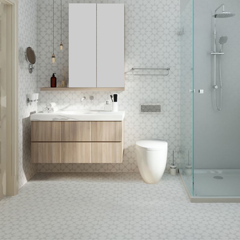 Lisslune | Modern PVC Flooring Peel and Stick Geometrically Printed Vinyl Plank Flooring